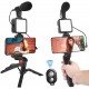 Camera Video Recording Vlogging Kit for Video Making, Mic, Mini Tripod Stand, LED Light & Phone Holder Clip for Making Videos Podcasting Camera Video Recording Vlogging Kit for Video Making, Mic, Mini Tripod Stand, LED Light & Phone Holder Clip for Making Videos Podcasting