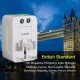 Universal Travel Adapter Plug Travel Adapter International All in One Worldwide Universal Travel Adapters Compatible with Smart Phone, Laptop, Mobile, Camera, Tablet