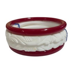 Shankha Pola Bangle Set (Please specify the bangle size in the order)